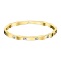 Lotus - Bracelet Lotus jonc doré et strass - Ref LS1846-2/2
