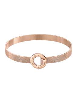 Lotus - Bracelet Millenial jonc acier doré rose - Ref LS2080-2/3