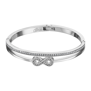 Lotus - Bracelet Bliss acier argenté et oxyde de zirconium blanc - Ref LS2088-2/2