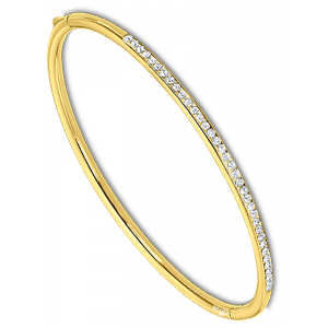 Lotus - Bracelet jonc Lotus acier doré et strass - Ref LS2111-2/2