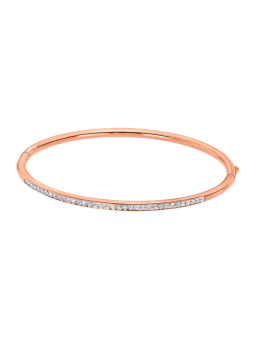 Lotus - Bracelet Bliss acier doré rose et oxyde de zirconium - Ref LS2111-2/3