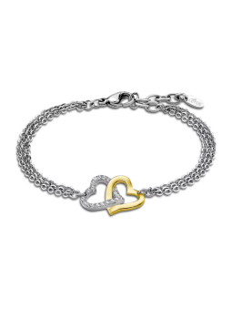 Lotus - Bracelet Lotus coeur acier gris - Ref LS2117-2/1