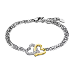 Lotus - Bracelet Lotus coeur acier gris - Ref LS2117-2/1
