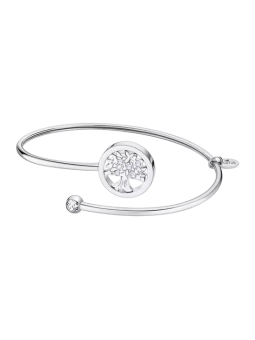 Lotus - Bracelet Millenial acier argenté et oxyde de zirconium infini - Ref LS2169-2/3