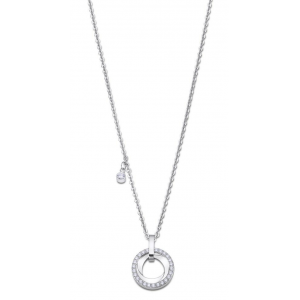 Lotus - Collier Lotus acier gris oxyde de zirconium - Ref LS2176-1/1