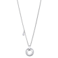 Lotus - Collier Lotus acier gris oxyde de zirconium - Ref LS2176-1/1