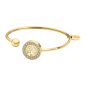 Lotus - Bracelet jonc Style acier doré arbre de vie - Ref LS2181-2/2