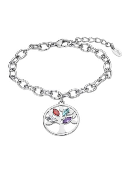 Lotus - Bracelet Lotus acier arbre de vie - Ref LS2192-2/1