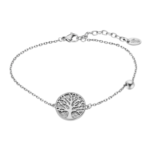 Lotus - Bracelet Style acier argenté arbre de vie - Ref LS2225-2/1