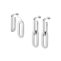 Lotus - Boucles d'oreilles Style acier argenté arbre de vie pendante - Ref LS2225-4/1
