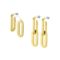 Lotus - Boucles d'oreilles Style acier doré rose arbre de vie  - Ref LS2225-4/2