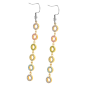Lotus - Boucles d'oreilles Style acier doré rond multicolore - Ref LS2318-4/1