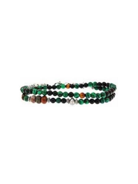 Officina - Braclet en argent vert 42cm - Ref OI177