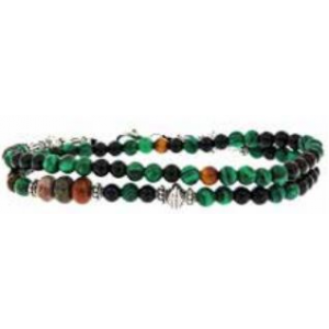 Officina - Braclet en argent vert 42cm - Ref OI177
