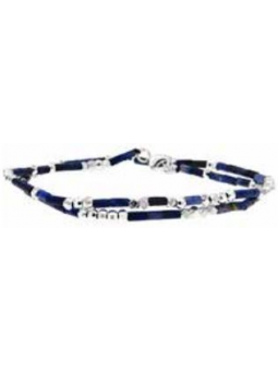Officina - Bracelet en acier bleu 42cm - Ref OI182