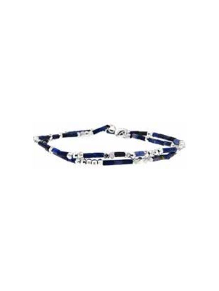 Officina - Bracelet en acier bleu 42cm - Ref OI182