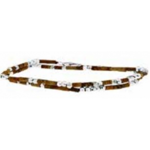 Officina - Bracelet en argent marron 42cm - Ref OI183