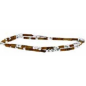 Officina - Bracelet en argent marron 42cm - Ref OI183