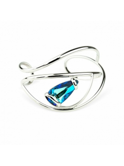 Marazzini - Bracelet Elegant en Laiton et Cristal bleu - Ref RHELEBBBRX