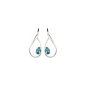 Marazzini -  Boucles d'oreilles métal couleur aigue-marine  - Ref RHMCAAQOE1