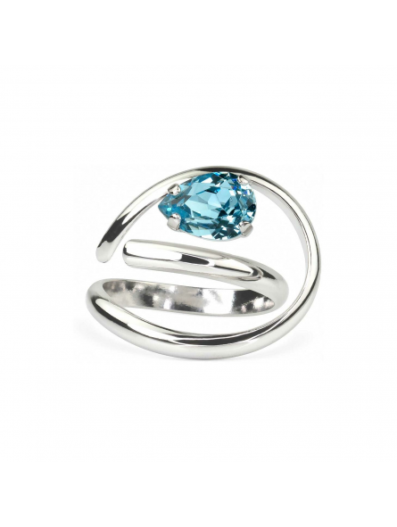 Marazzini - Bague cristal bleu - Ref RHMCAAQRDW