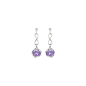 Marazzini - Boucles d'oreilles métal couleur améthyste - Ref RHMINADOE1