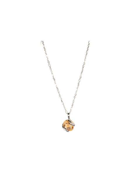 Marazzini - Collier Simple Mini en métal argenté et cristal - Ref RHMINGSCDI