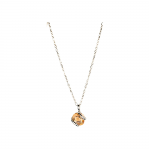 Marazzini - Collier Simple Mini en métal argenté et cristal - Ref RHMINGSCDI