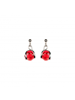 Marazzini - Boucles d'oreilles cristal rouge - Ref RHMINLSOE1