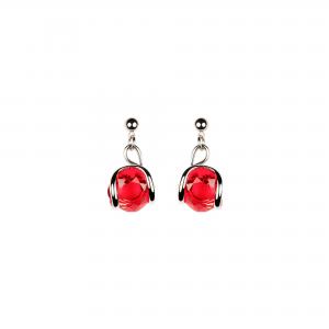 Marazzini - Boucles d'oreilles cristal rouge - Ref RHMINLSOE1