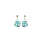 Marazzini - Boucles d'oreilles métal rhodié bleu - Ref RHMINLTOE1