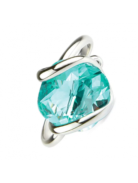 Marazzini - Bague Cristal Swarovski Mini Light Turquoise - Ref RHMINLTRSW