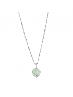Marazzini - Collier métal vert péridot - Ref RHMINPECDI
