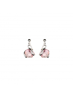 Marazzini - Boucles d'oreilles métal rose - Ref RHMINROOE1