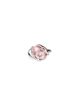 Marazzini - Bague cristal rose - Ref RHMINRORSW