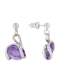 Marazzini - Boucles d'oreilles métal couleur tanzanite - Ref RHMINTAOE1