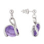 Marazzini - Boucles d'oreilles métal couleur tanzanite - Ref RHMINTAOE1