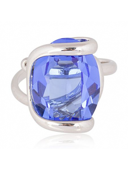 Marazzini - Bague Marazzini Cristal Swarovski Ovale Sapphire - Ref RHMOVSARSW
