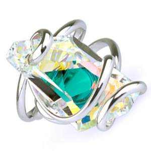 Marazzini - Bague De Art en Laiton et Cristal - Ref RHSDEABRDW