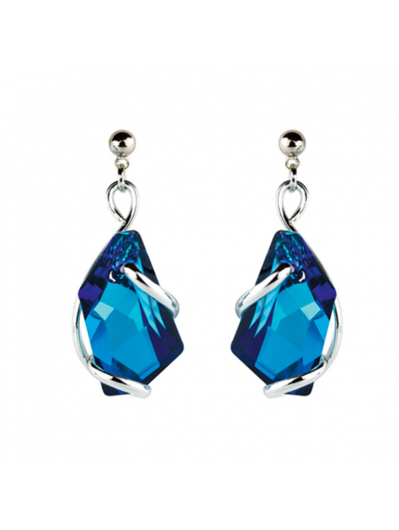 Marazzini - Boucles D'Oreilles Pendantes De Art en Laiton et Cristal - Ref RHSDEBBOE1
