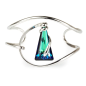 Marazzini - Bracelet Small Spike en Laiton et Cristal vert - Ref RHSSKBBBR1