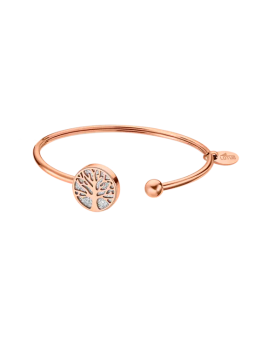 Lotus - Bracelet Style jonc acier doré rose - Ref LS2225-2/4