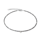 Coeur de Lion - Collier acier, cristaux noirs - Réf 5033/10-1200