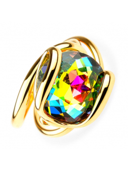 Marazzini - Bague métal doré, Cherry Vitral Medium - Réf GOCHEVMRDW