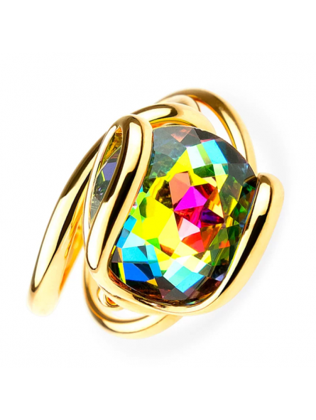 Marazzini - Bague métal doré, Cherry Vitral Medium - Réf GOCHEVMRDW