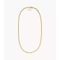 Fossil - Collier maille ancre acier doré - Réf JA7209710