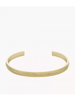 Fossil - Bracelet Jonc Harlow - Acier Doré - Réf JF04117710
