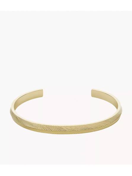 Fossil - Bracelet Jonc Harlow - Acier Doré - Réf JF04117710
