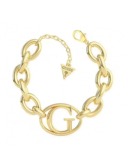 Guess - Bracelet Guess Iconic, acier doré - Réf JUBB01045JWYGS