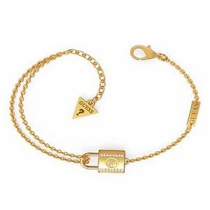 Guess - Bracelet acier rhodié doré - Réf JUBB01100JWYGS